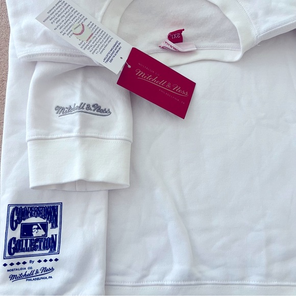 Men’s Mitchell & Ness MLB Crew Neck Sweater Los Angeles Dodgers 
White 
2XL - Picture 4 of 8